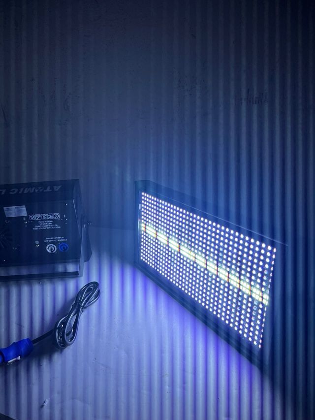 x4 FOCOS LED ESTROBO FLASH 200W EFECTOS DMX DJ