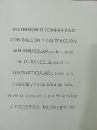 Piso con balcón y calefacción