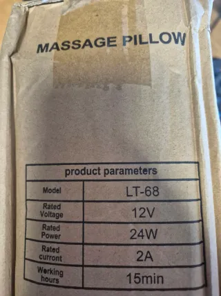 Cojín Masaje LT-68 4 Rollers Calefacción