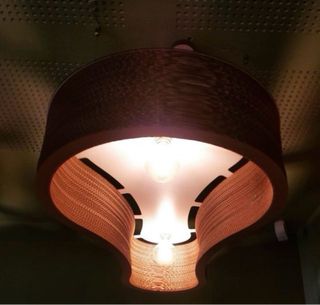 14 Lámparas Diseño Madera Estilo Guitarra