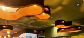 14 Lámparas Diseño Madera Estilo Guitarra