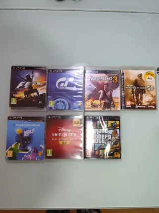 PS3 + 4 mandos + juegos + accesorios.