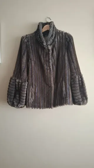 Chaqueton tipo piel sintética