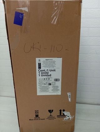 Cubo basura Amazon Basics 30L - Acero