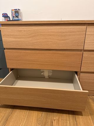 Cómoda 6 cajones Malm Ikea Madera