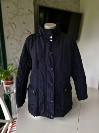 Cazadoras acolchada azul marino/o crema