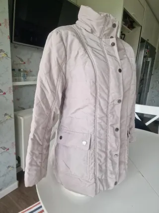 Cazadoras acolchada azul marino/o crema