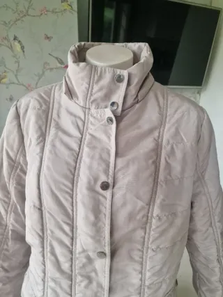 Cazadoras acolchada azul marino/o crema