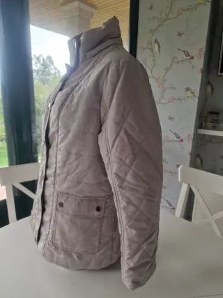 Cazadoras acolchada azul marino/o crema