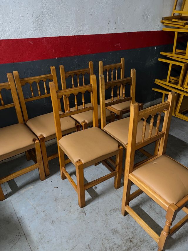 Sillas de madera para comedor 8€/ud