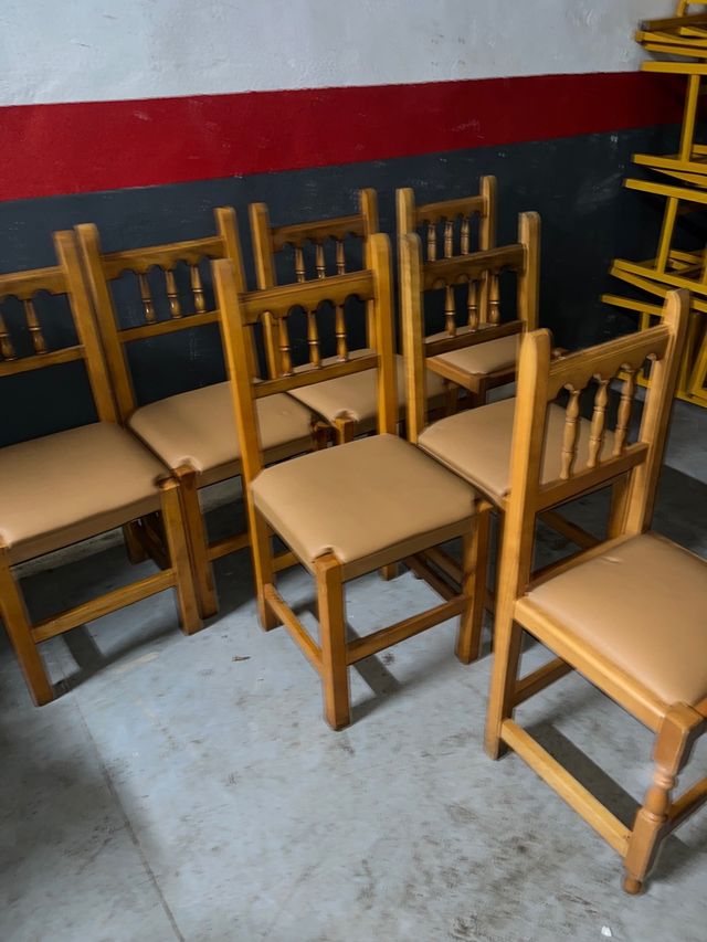 Sillas de madera para comedor 8€/ud