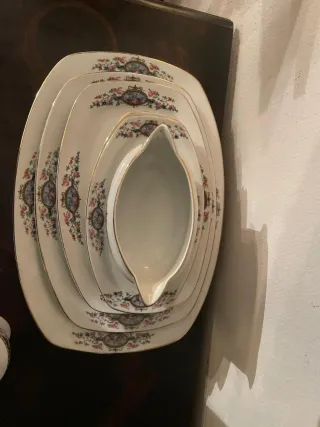 Juego de vajilla vintage floral