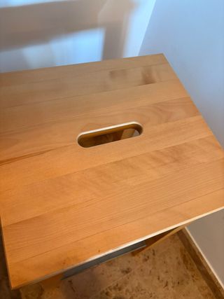 2 Taburetes IKEA Bosse Madera y Metal