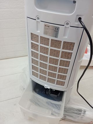 Climatizador ventilador con hielo y agua fria