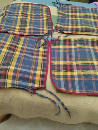 4 Fundas de Sillas Cuadros