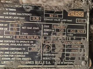 Motor Liebherr Maquinaria Pesada