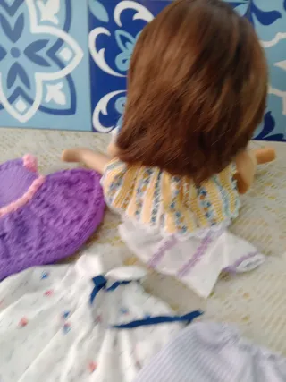 Muñeca Mariquita Pérez Model con lote ropa