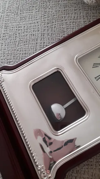 Reloj de sobremesa Valenti plata