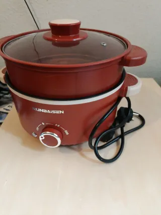 Olla eléctrica con vaporera RUNBAISEN