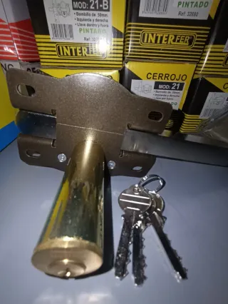 Cerrojo ILARGI 1203/105 Bombillo Redondo