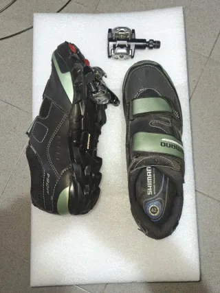 Zapatillas Shimano MTB con anclajes Talla 41/42