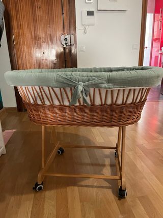 Moisés con funda verde