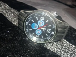 Reloj C&C Negro y Plateado