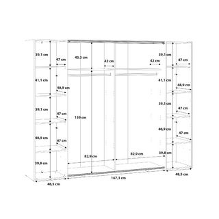 Armario Magnum 270cm blanco