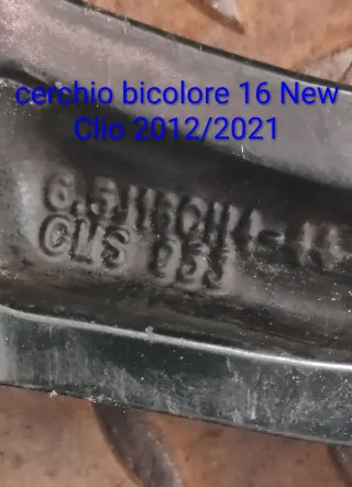 Cerchio lega 16 bicolore Clio IV 2012-2021