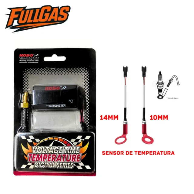 ADAPTADOR DERBI INDICADOR TEMPERATURA DIGITAL KOSO