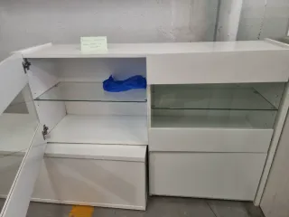 Mueble de salón blanco modular
