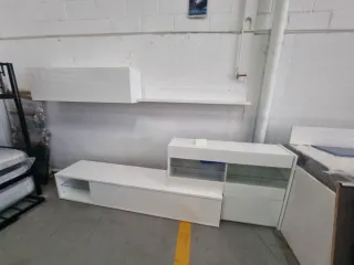 Mueble de salón blanco modular