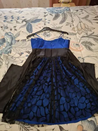 Vestido Azul y Negro