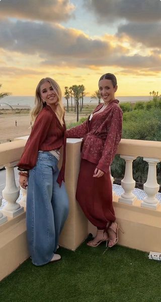 Conjunto Zara bordado