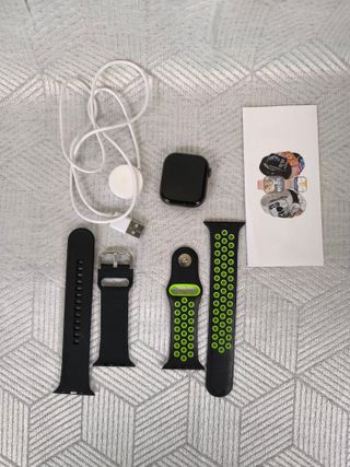 Smartwatch deportivo con 2 correas + cargador