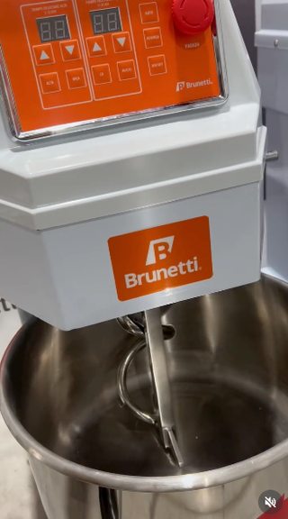 Amasadora Rápida Espiral Brunetti AER25 Bowl 60lts