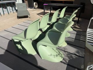 8 Sillas Vitra Panton Menta