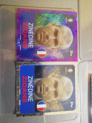 Lote cromos Zidane Eurocopa Topps