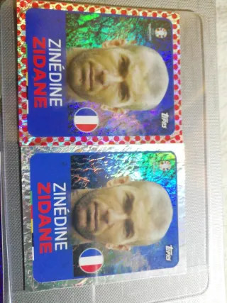 Lote cromos Zidane Eurocopa Topps