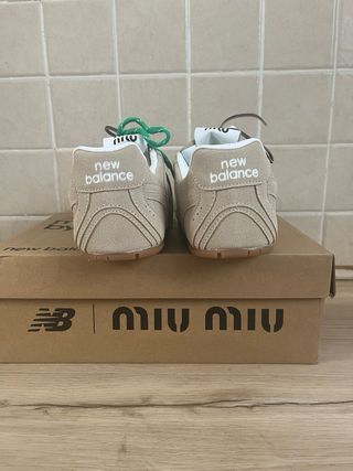 Zapatillas New Balance x Miu Miu Beige/Verde