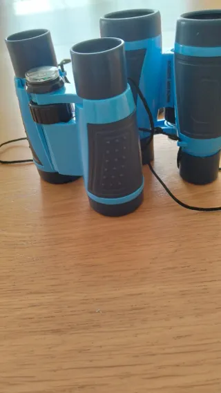 Lote 2 Prismáticos Infantiles con Brújula Azul