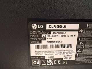 TV LG 43UP80006LR