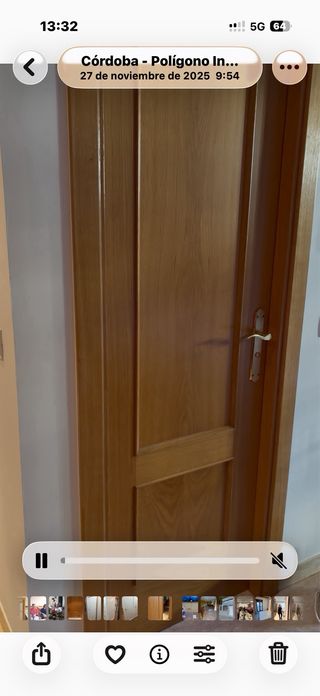 Puerta de madera de roble