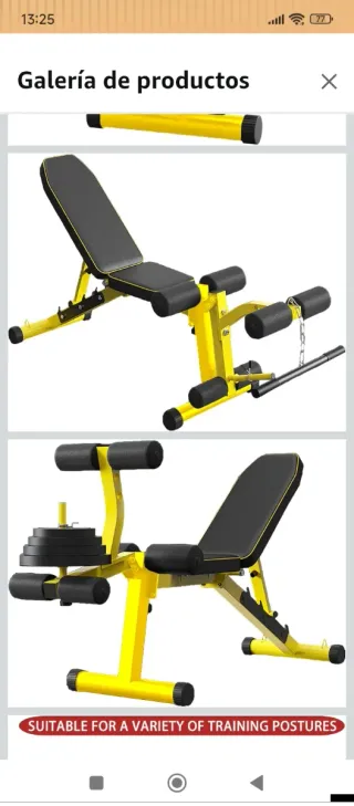 Banco de ejercicio multifuncional, todo el cuerpo