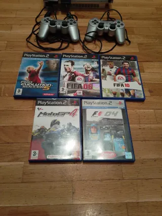 Consola PlayStation 2 Fat Silver Plateada