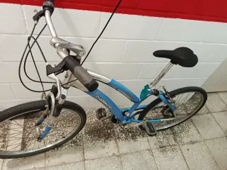 Bicicleta de paseo azul