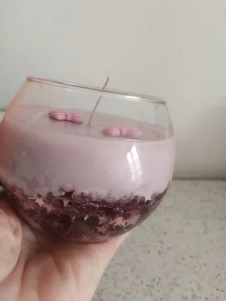 Candela decorativa con stelle