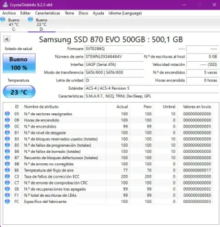 SSD Samsung 870 Evo 500GB