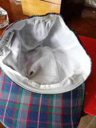 Gorra cuadros Mickey Mouse Disneyland niño