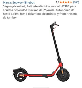 URGE VENDER Patinete Eléctrico Segway-Ninebot D38E